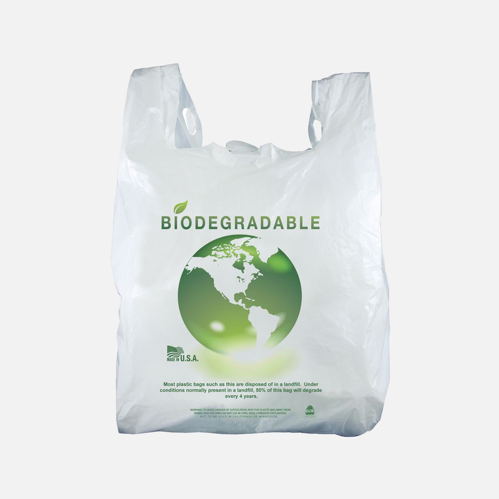 oxo Bio Degradable Plastic Vest Carrier Bags