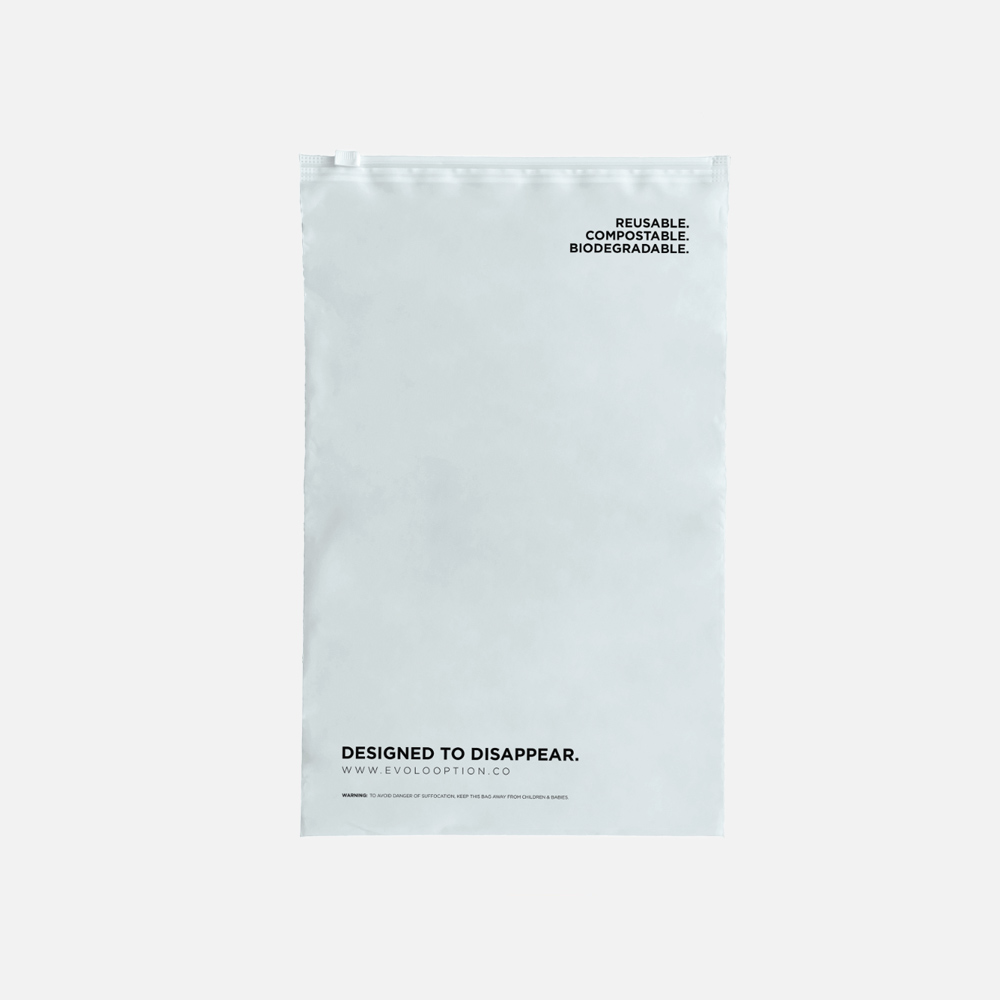 Compostable Garment Packaging Zipper Bags